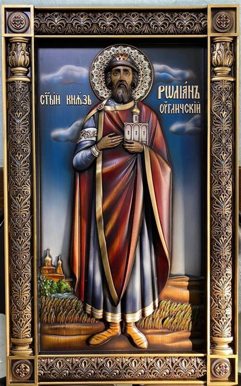 Икона князь Роман Угличский - Иконописная мастерская Ивана Богомаза