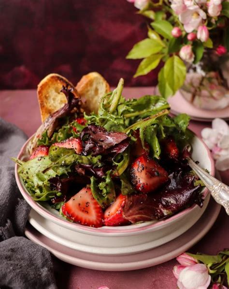 Strawberry Salad With Poppy Seed Dressing Havoc In The Kitchen