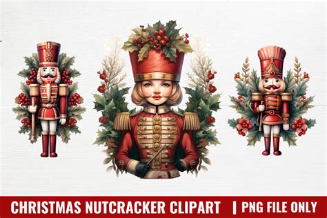 Christmas Nutcracker Clipart Sublimation Graphic By Craftart Creative