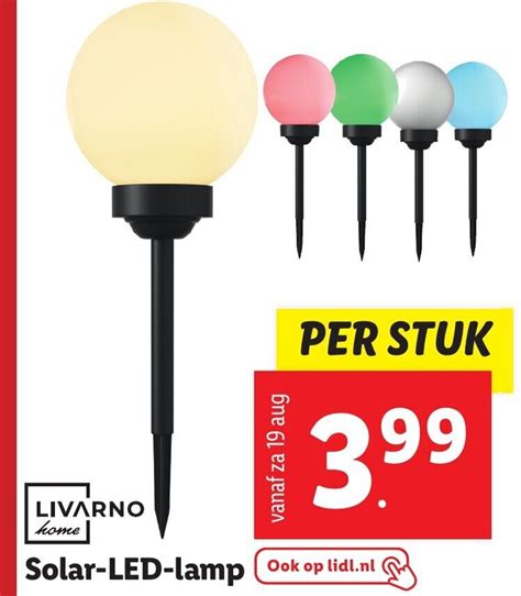 Livarno Home Solar Led Lamp Aanbieding Bij Lidl