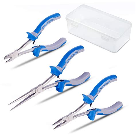 Speedwox Needle Nose Pliers Set Mini Pliers Long Nose Set Diagonal