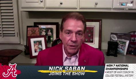 Twitter Roasts Nick Saban After He Begs For An Alabama Playoff Spot During Big Ten Championship