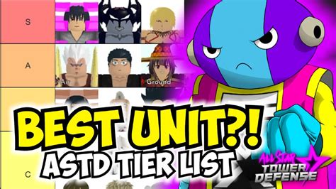 The Best Unit In ASTD All Star Tower Defense Tier List EASTER STAR