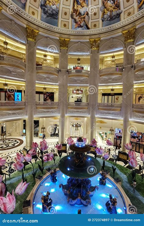 Cotai Macau Parisian Hotel Interior Design Macao Giant Tulips Flower