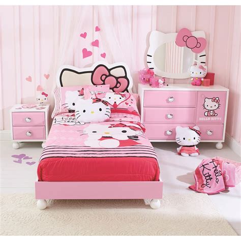 Hello Kitty 4 Piece Bedroom In A Box Najarian Furniture Toys R Us With Images Hello