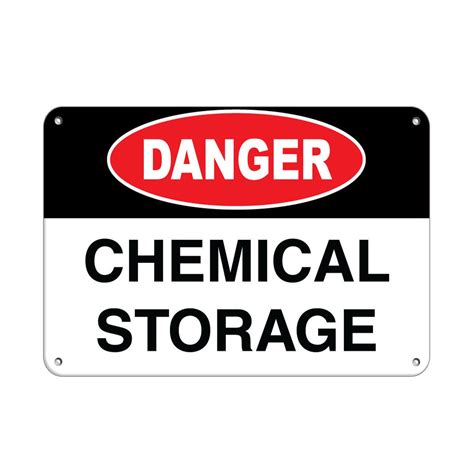 Hazardous Chemical Storage Area Sign