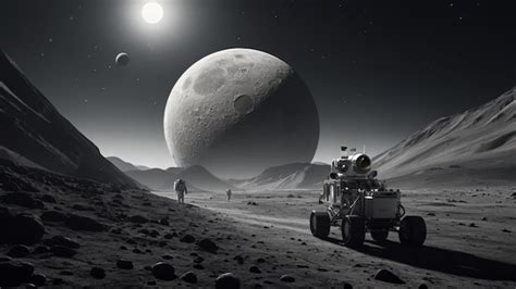 Premium AI Image | Lunar exploration