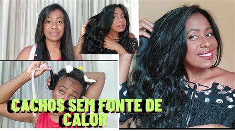 Como Fazer Ondas E Cachos Nos Cabelos Sem Fonte De Calor YouTube