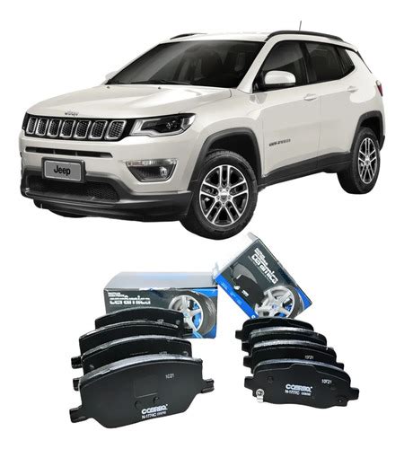 Kit Pastilha De Freio Dianteira E Traseira Jeep Compass 2017 A 2023