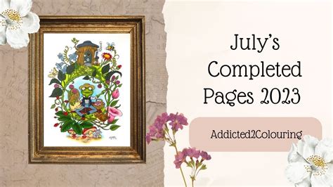 July Completed Pages 2023 YouTube