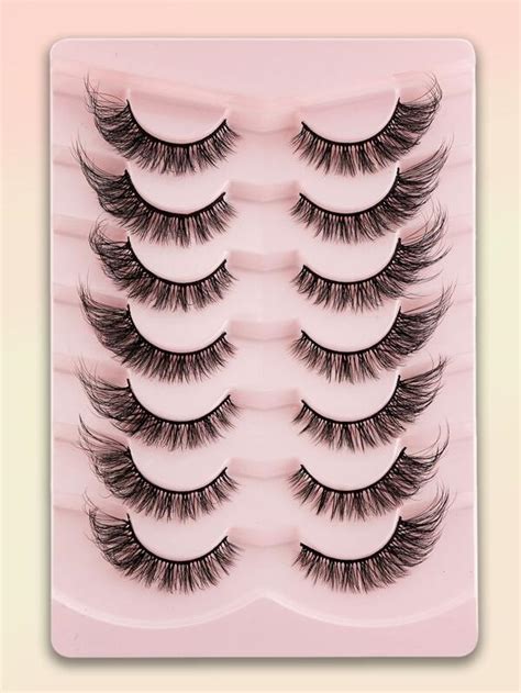 Paar Falsche Wimpern Cat Eye Fluffy Lashes D Wispy Lashes Pack