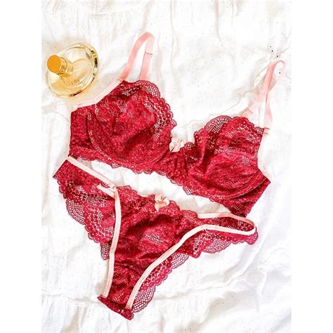 Lingerie Conjuntos Rendado Sem Bojo E Aro Shopee Brasil