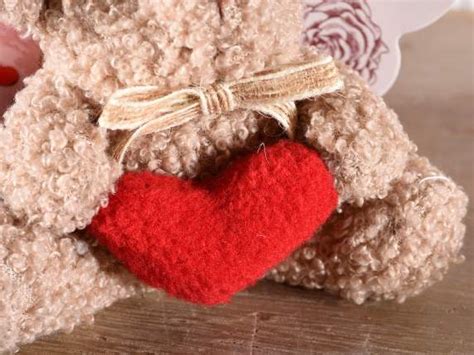 Orsetto In Peluche Con Cuore Imbottito Da Appendere 57 06 01 Art