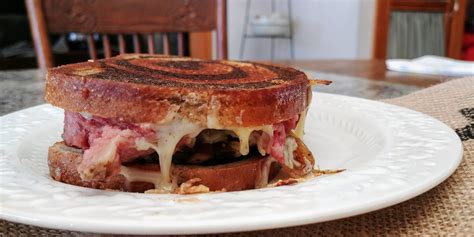 Corned Beef Grilled Cheese Sandwich With Guinness Caramelized Onions ...