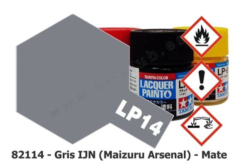 Tamiya Lacquer Paint Gris Ijn Maizuru Arsenal Mate Lp