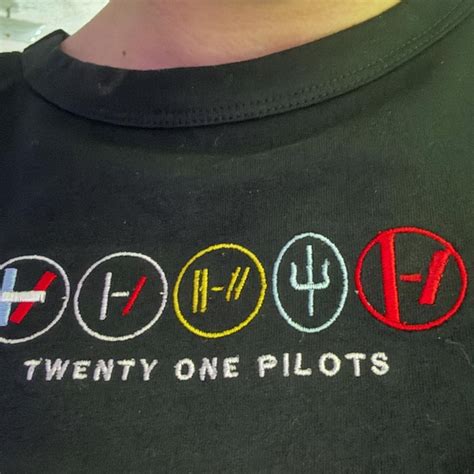 Eras Twenty One Pilots Embroidery Crewneckhoodie Etsy