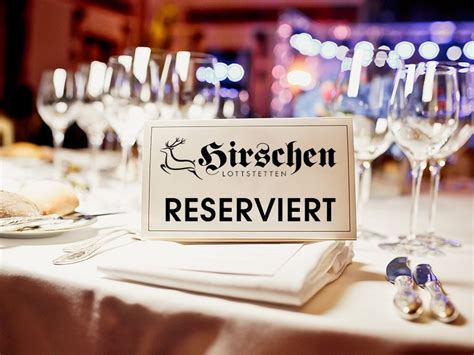 Tisch Reservieren Restaurant Hirschen Lottstetten