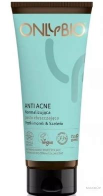 OnlyBio Anti Acne Normalizująca pasta złuszczająca Pestki moreli i