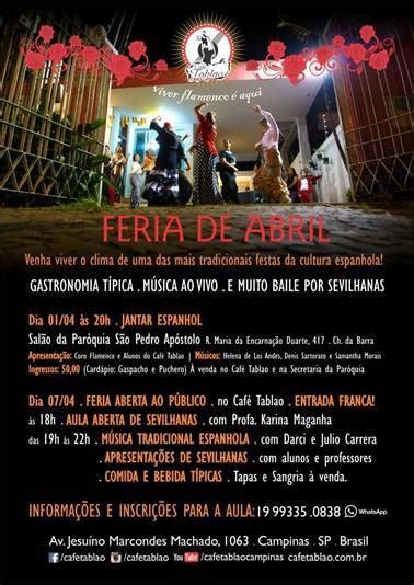 Sociais Culturais Gastronomia E Etc Feria De Abril No Caf Tablao