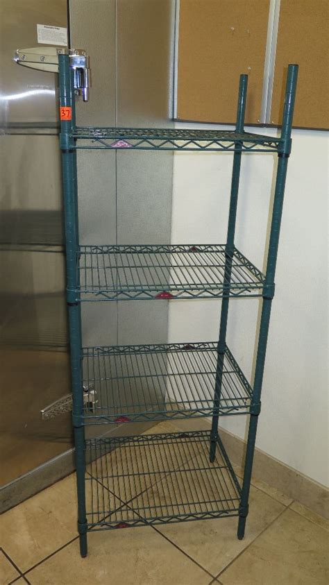 Green Metro Shelving Unit w/4 Shelves (24" W X 18" D X 63" H) - Oahu ...