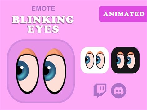 Animated Eyes Blinking Twitch Emote Animated Emote Etsy