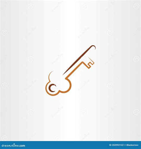 Old Skeleton Key Vector Icon Stock Vector Illustration Of Home Logo