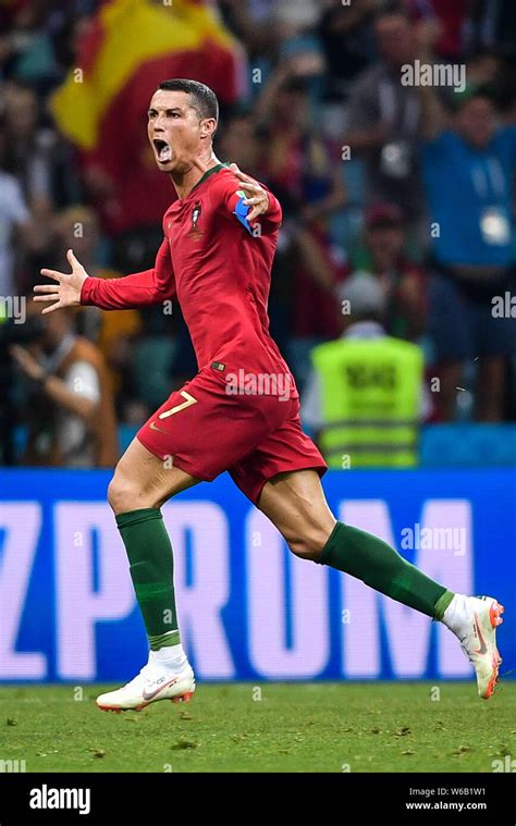 Cristiano Ronaldo of Portugal celebrates after scoring a goal against ...