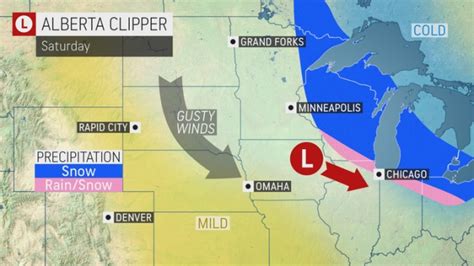 Alberta clipper to coat Upper Midwest, Great Lakes with snow