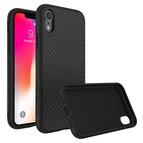 RhinoShield SolidSuit Fibre de Carbone iPhone XR Coque téléphone