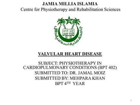 Valvular Heart Disease Ppt