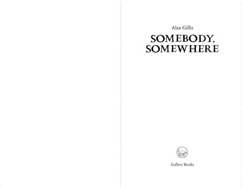 Somebody, Somewhere - The Gallery Press