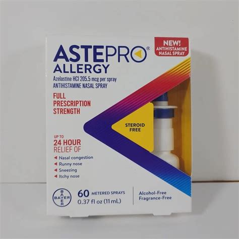 ASTEPRO ALLERGY Antihistamine Nasal Spray 24hr Relief 60 Metered Sprays