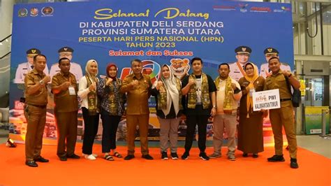 Hadiri HPN 2023 Kedatangan Wabup Disambut Asisten Pemkes Pemprov Sumut