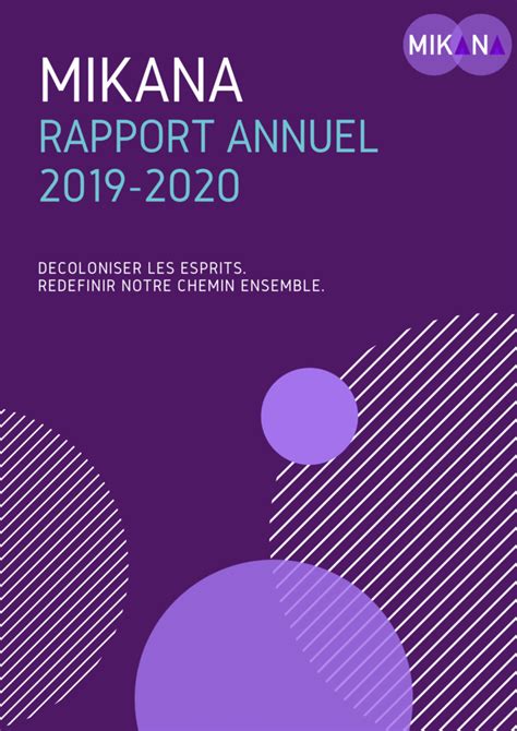 Mikana Rapport Annuel 2019 2020 01 Mikana