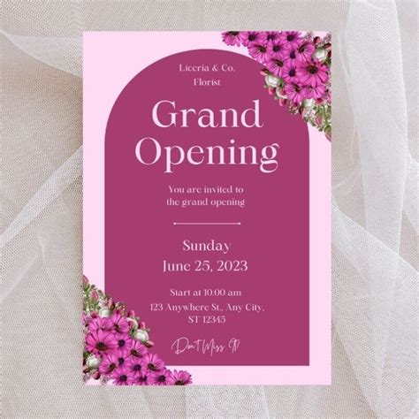 Grand Opening Elegance: Digital Invitations Made Effortless - Pixel Punkh