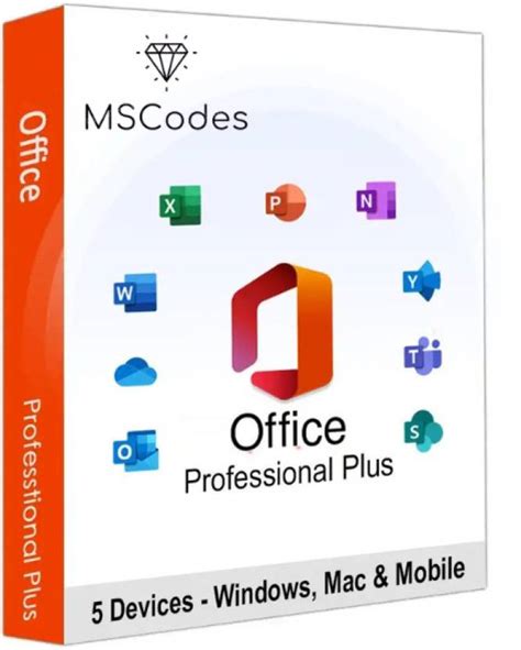 Mscodes Office 365 Pro Plus For Windowsmacos5 Users Lifetime