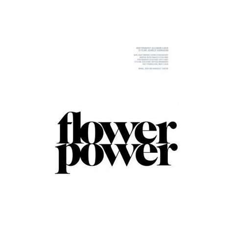 Flower Power Flower Power Text Words Quotes