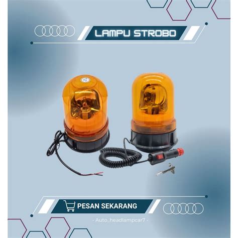 Jual Lampu Rotary Rotari Putar Halogen Warning Safety Light Led Variasi