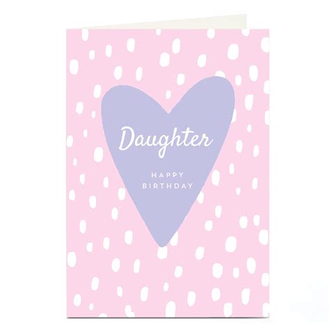 Buy Personalised Birthday Card Happy Birthday Purple Heart For GBP 1