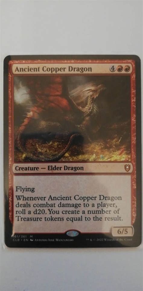 Ancient Copper Dragon Karta Magic The Gathering Warszawa Kup