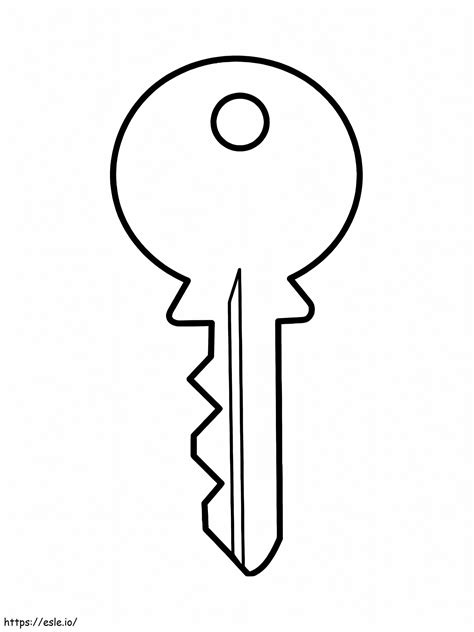 Printable Key Coloring Page