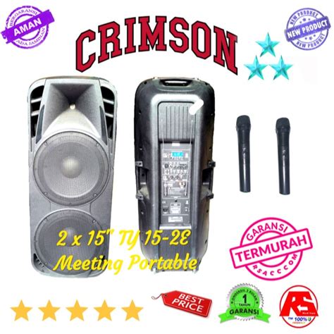 Jual Speaker Pa Meeting Crimson Toa Inch Double Tingkat Wireless