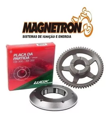 Placa De Partida Engrenagem Cb Xre Magnetron Wgk Frete Gr Tis