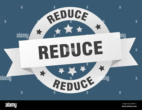 reduce  ribbon isolated label reduce sign stock vector image