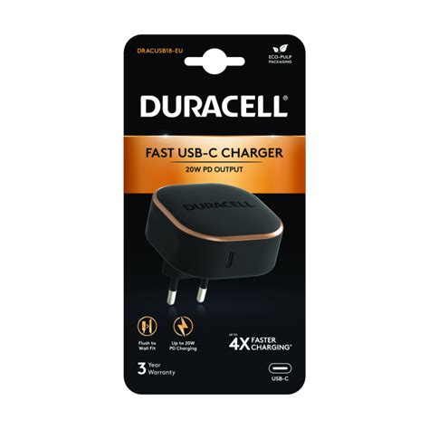 Duracell 1 X Usb C Pd20w Wall Charger Incredible Connection