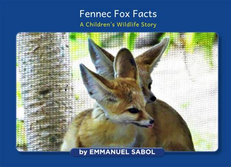 Fennec Fox Facts A Childrens Wildlife Story Sabol Emmanuel Wild