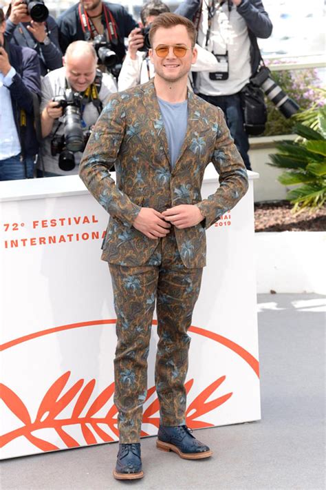 Sir Elton John And Taron Egerton At The Rocketman Cannes Photocall