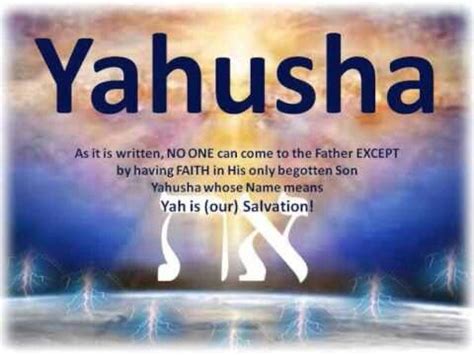 Yahusha Or Jesus Means Jehovah Is Salvation Bible Facts Bible Truth