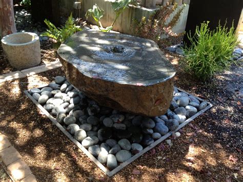 A Beautiful Natural Basalt Millstone Fountained Garden Temple