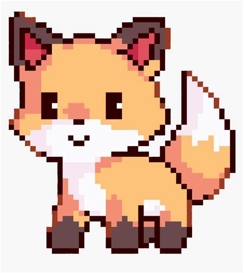 Clip Art Kawaii Kawaiipixel Pixelart Cute Cute Pixel Art Fox Hd Png